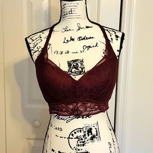 Victorias Secret PINK Push up Racerback bra, Sz M, Burgundy